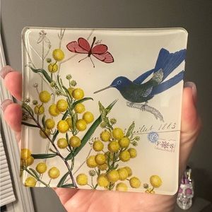 Decorative Beveled Glass Dish